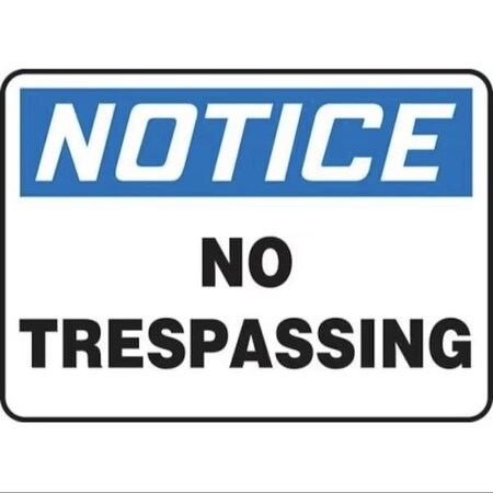 Accuform OSHA NOTICE SAFETY SIGN NO MATR804VS MATR804VS